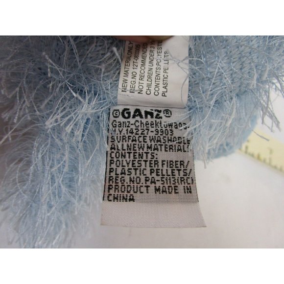 Blue Hippo Hippopotamus 8" Ganz Webkinz Shaggy Plush Stuffed HM009 No Code EUC - Picture 10 of 11